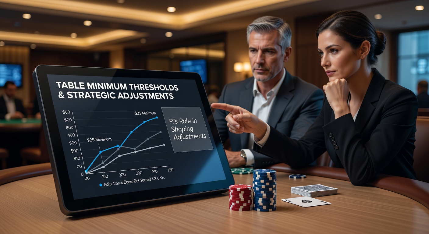 Poker cash game table displaying blind structure and minimum buy-in information